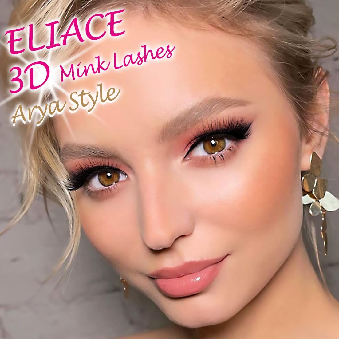 Eliace Eyelashes, 50 Pairs 5 Styles Faux Mink Lashes Natural Look Wispy Fluffy Handmade Cat Eye lashes Pack False Eyelashes Set, Comfortable & Lightweight Fake Lashes Strips,Makeup Fake Eyelashes Pack