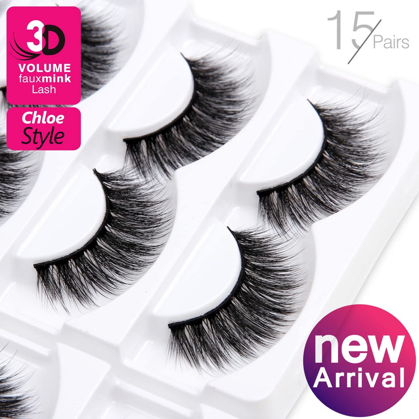 Eliace Eyelashes, 50 Pairs 5 Styles Faux Mink Lashes Natural Look Wispy Fluffy Handmade Cat Eye lashes Pack False Eyelashes Set, Comfortable & Lightweight Fake Lashes Strips,Makeup Fake Eyelashes Pack