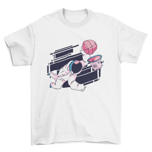 Astronaut basketball t-shirt