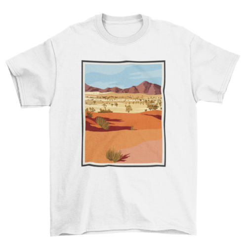 Realistic desert landscape t-shirt