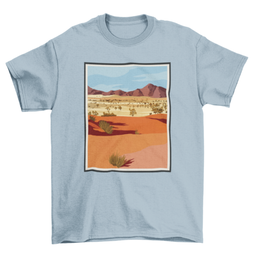 Realistic desert landscape t-shirt