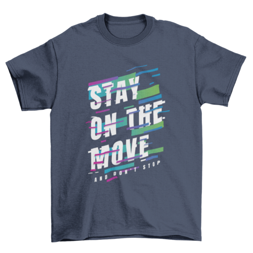 Moving fonts t-shirt design