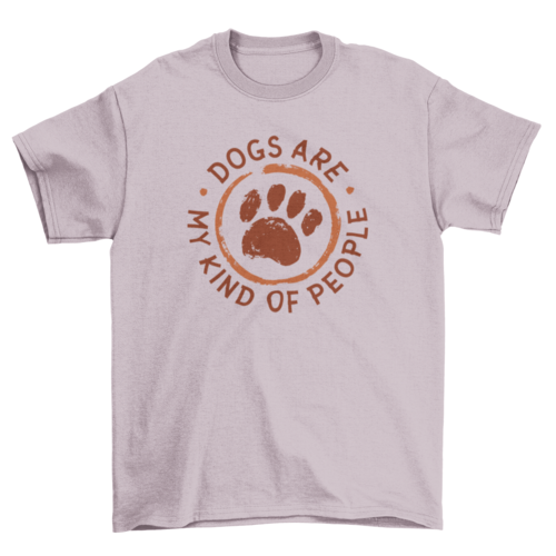 Dog animal paw badge t-shirt