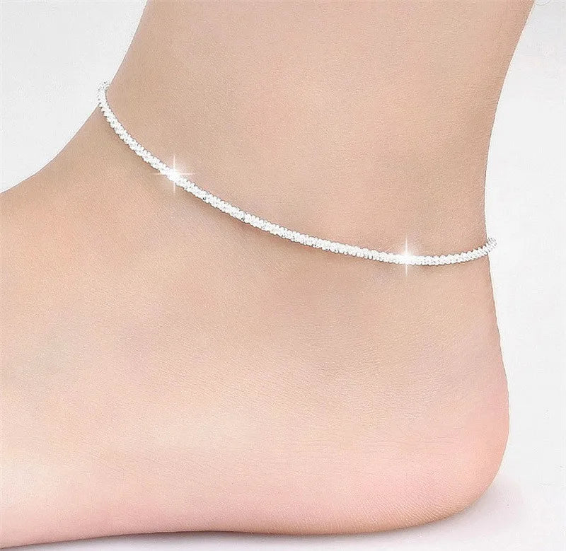 New Popular Silver Colour Sparkling Clavicle Chain Choker Necklace For Women Fine Jewelry Wedding Party Gift