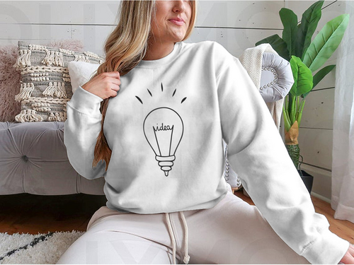 Light Bulb And Ideas Design for Sweatshirt