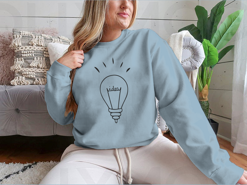 Light Bulb And Ideas Design for Sweatshirt