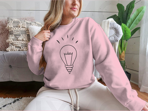 Light Bulb And Ideas Design for Sweatshirt