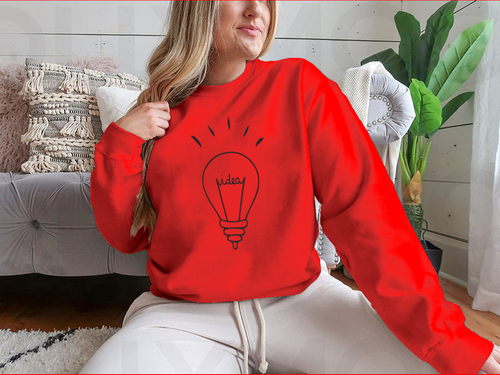 Light Bulb And Ideas Design for Sweatshirt