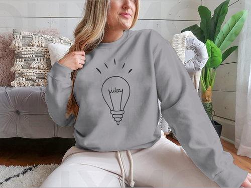 Light Bulb And Ideas Design for Sweatshirt